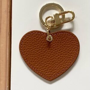 DUYP Heart Leather Bag Charm Keychain